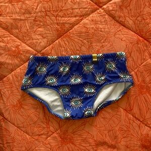 Blue Eye Patterned Men’s NETTUS Bikini Bottoms